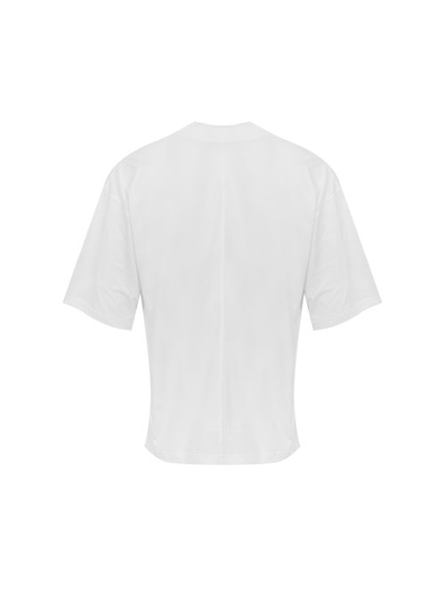 T-shirt over in cotone Bianco ottico Paolo Pecora | F041 40951101